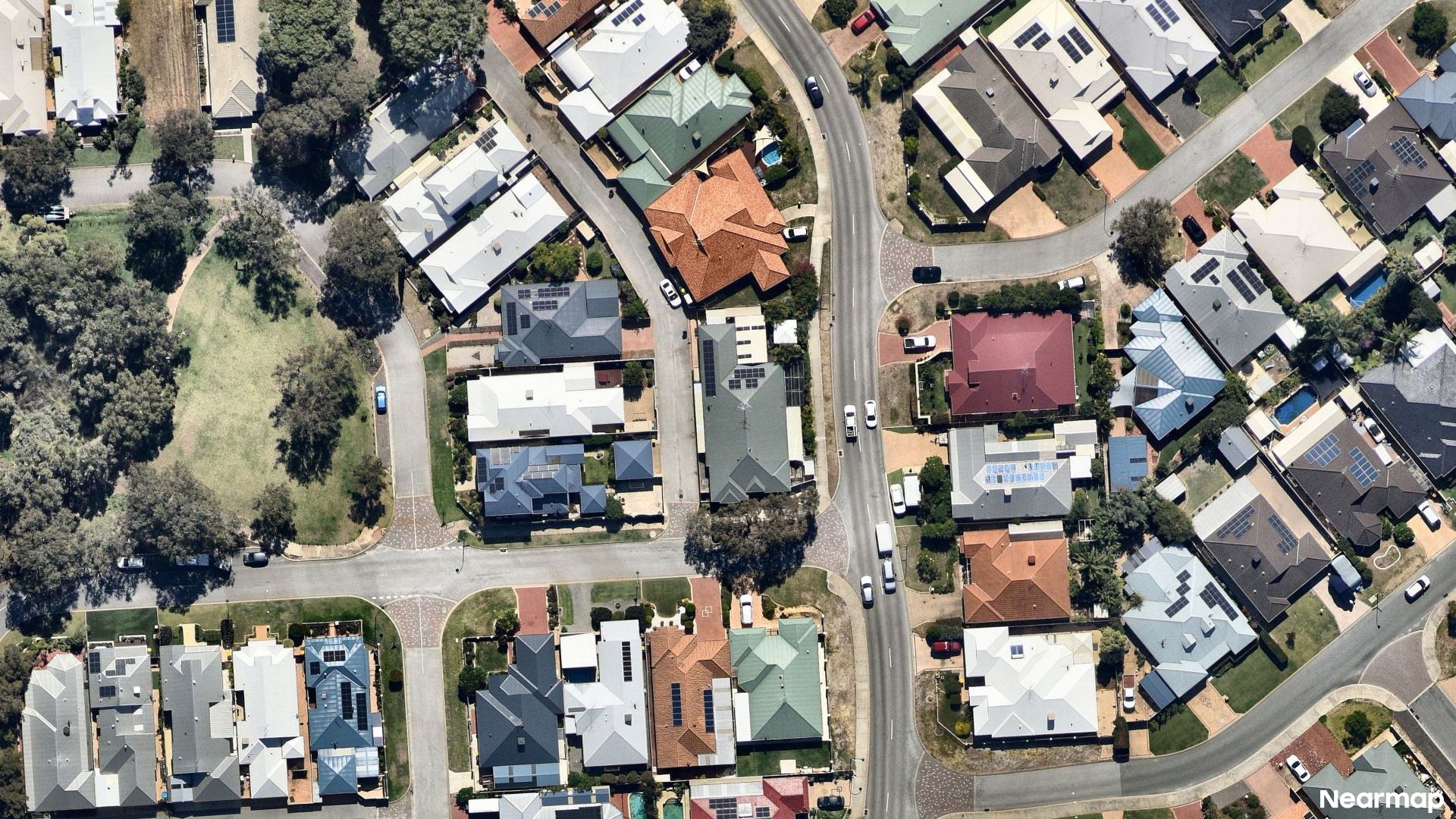 Vertical aerial view