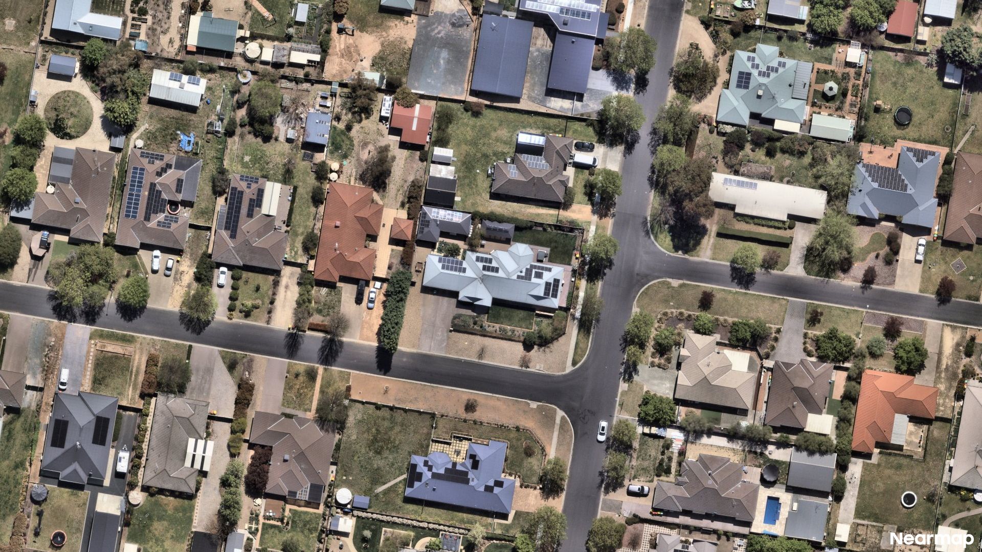 Vertical aerial view