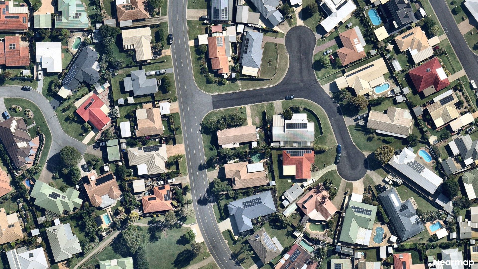 Vertical aerial view