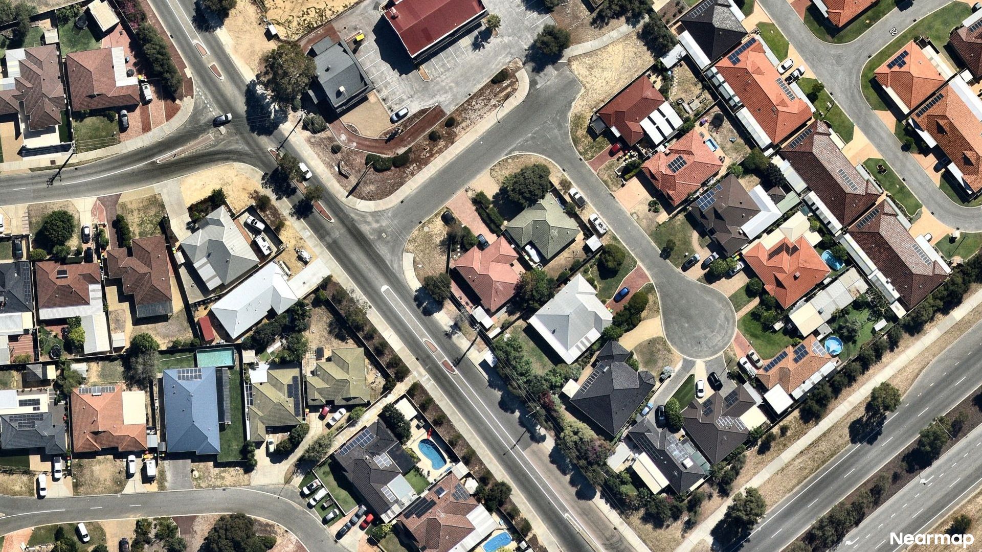 Vertical aerial view