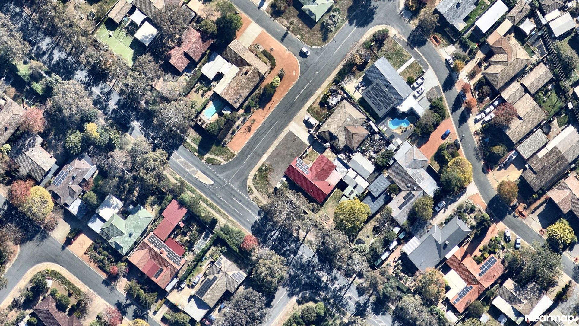 Vertical aerial view