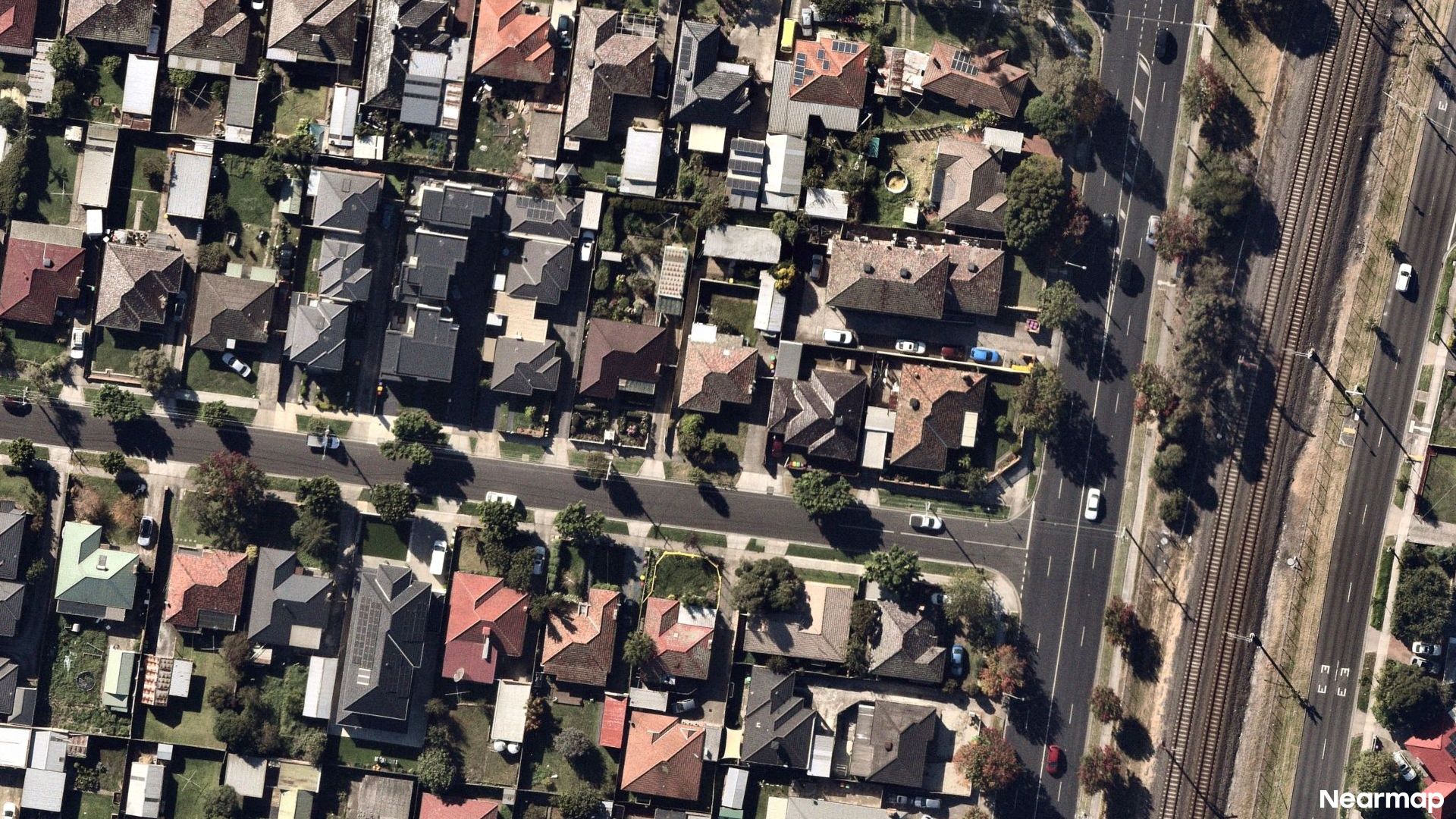 Vertical aerial view