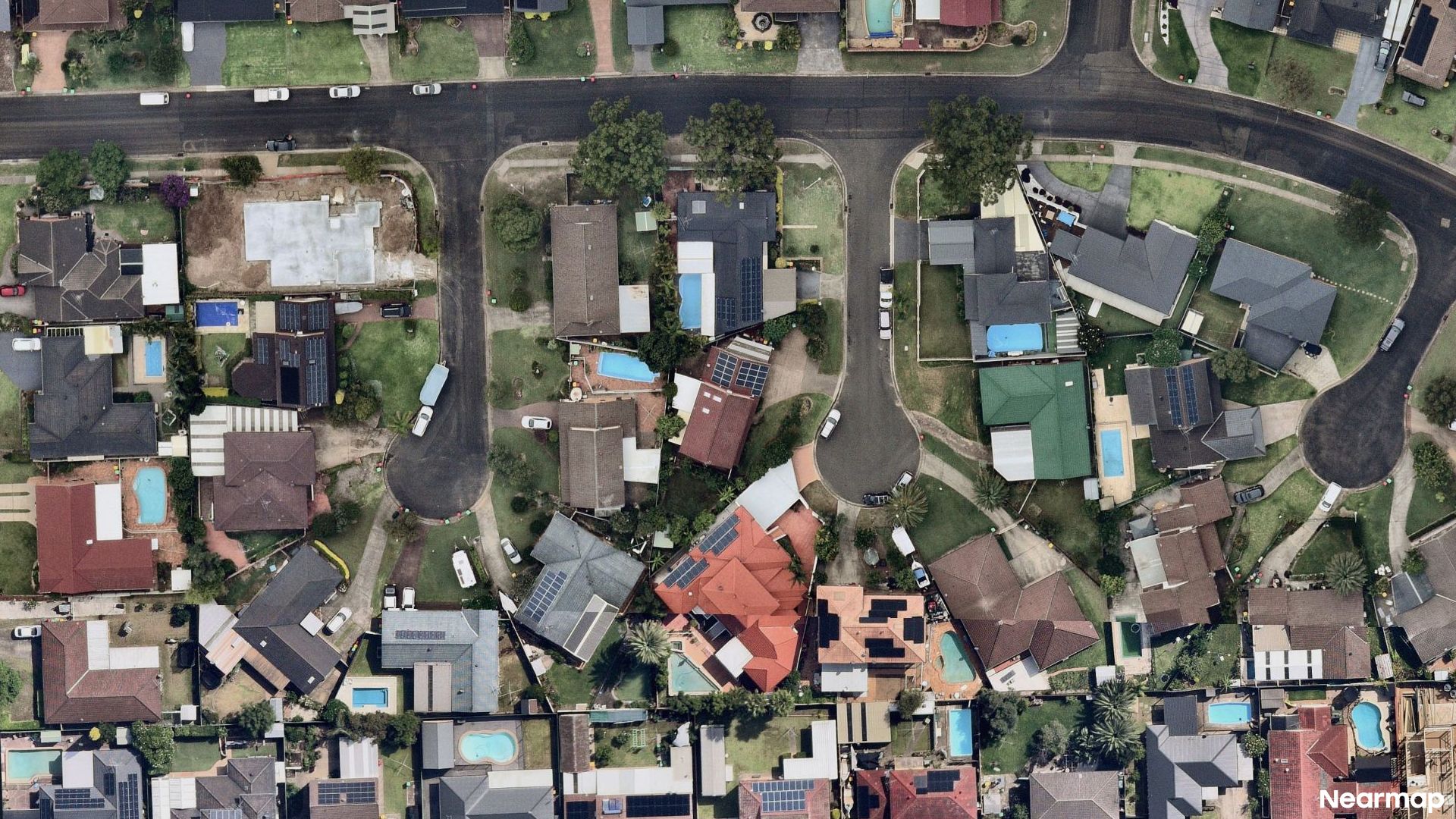 Vertical aerial view
