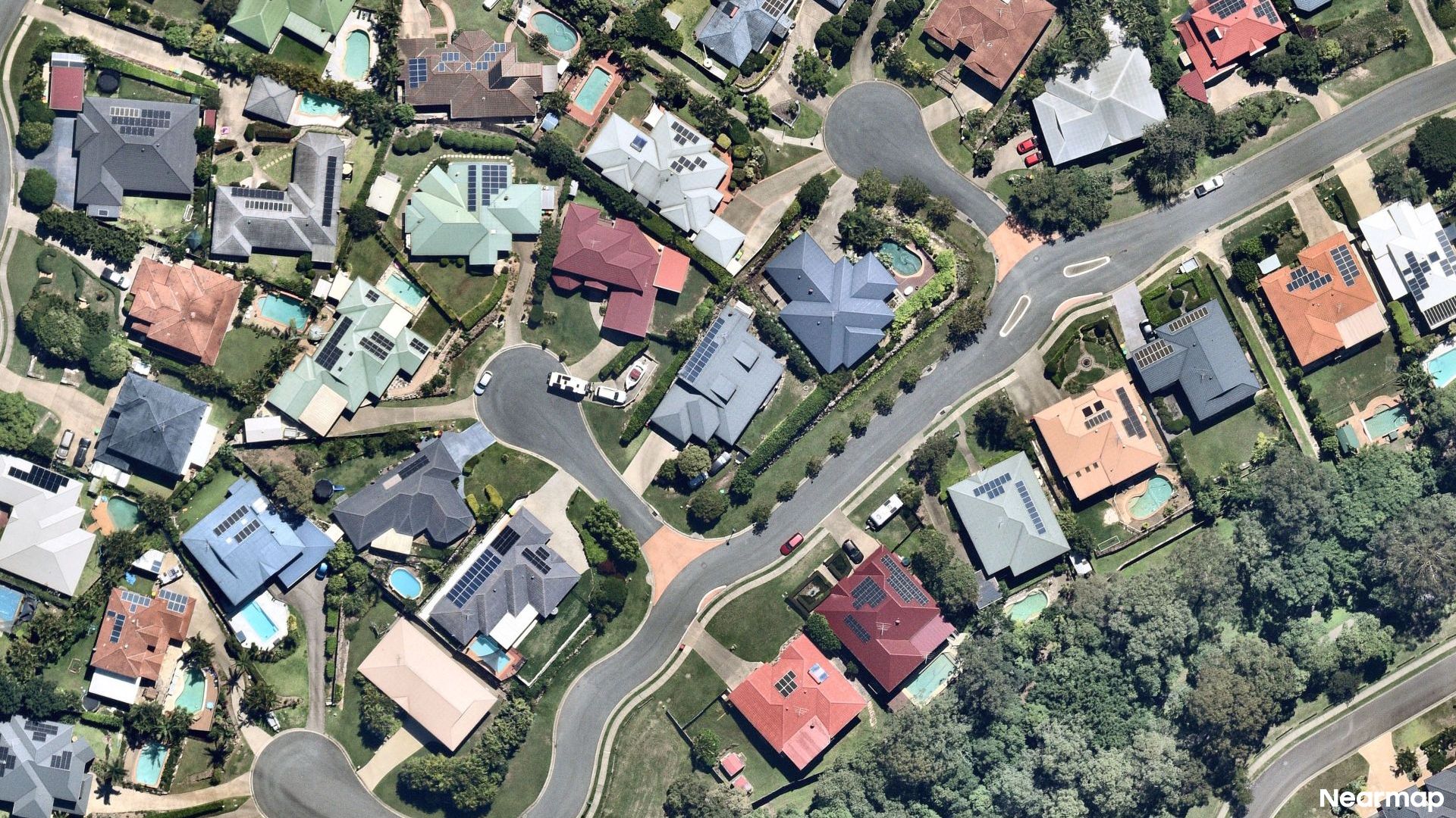 Vertical aerial view