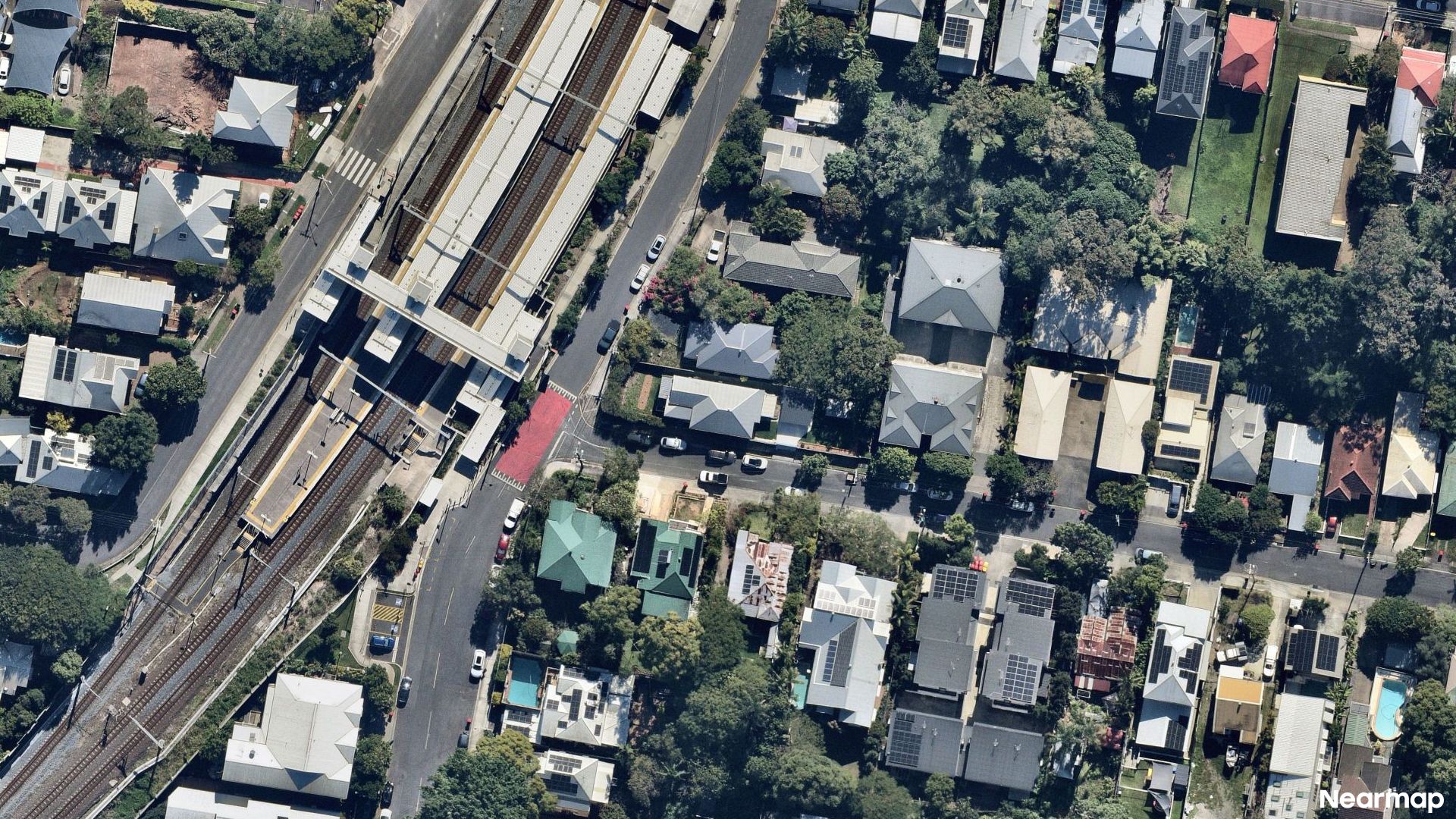 Vertical aerial view
