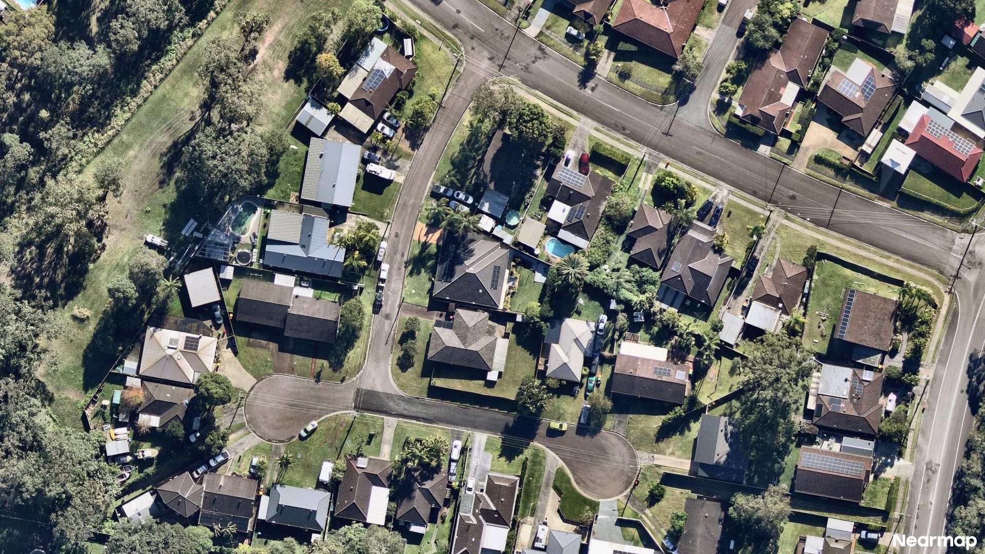 Vertical aerial view