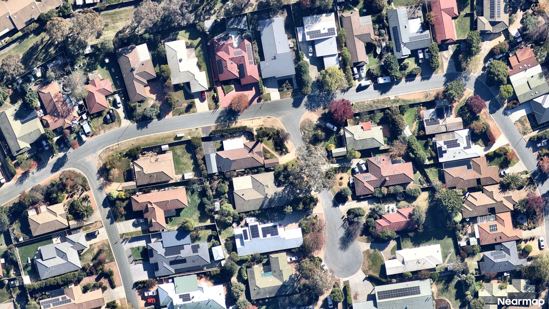 Vertical aerial view