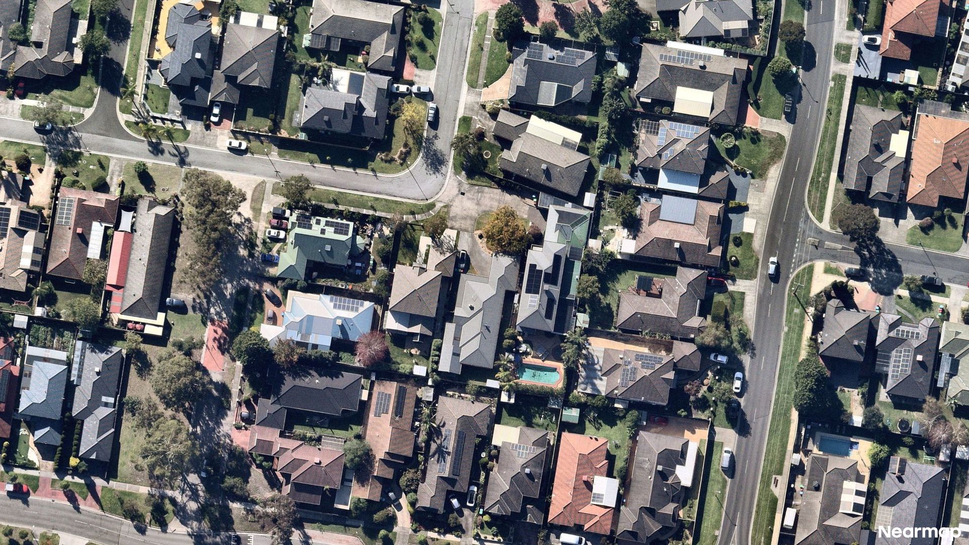 Vertical aerial view
