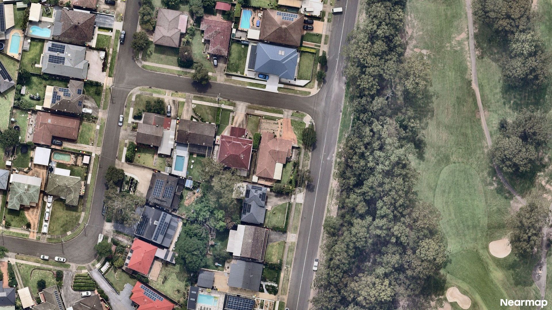 Vertical aerial view