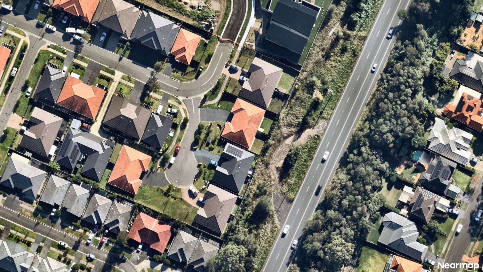 Vertical aerial view