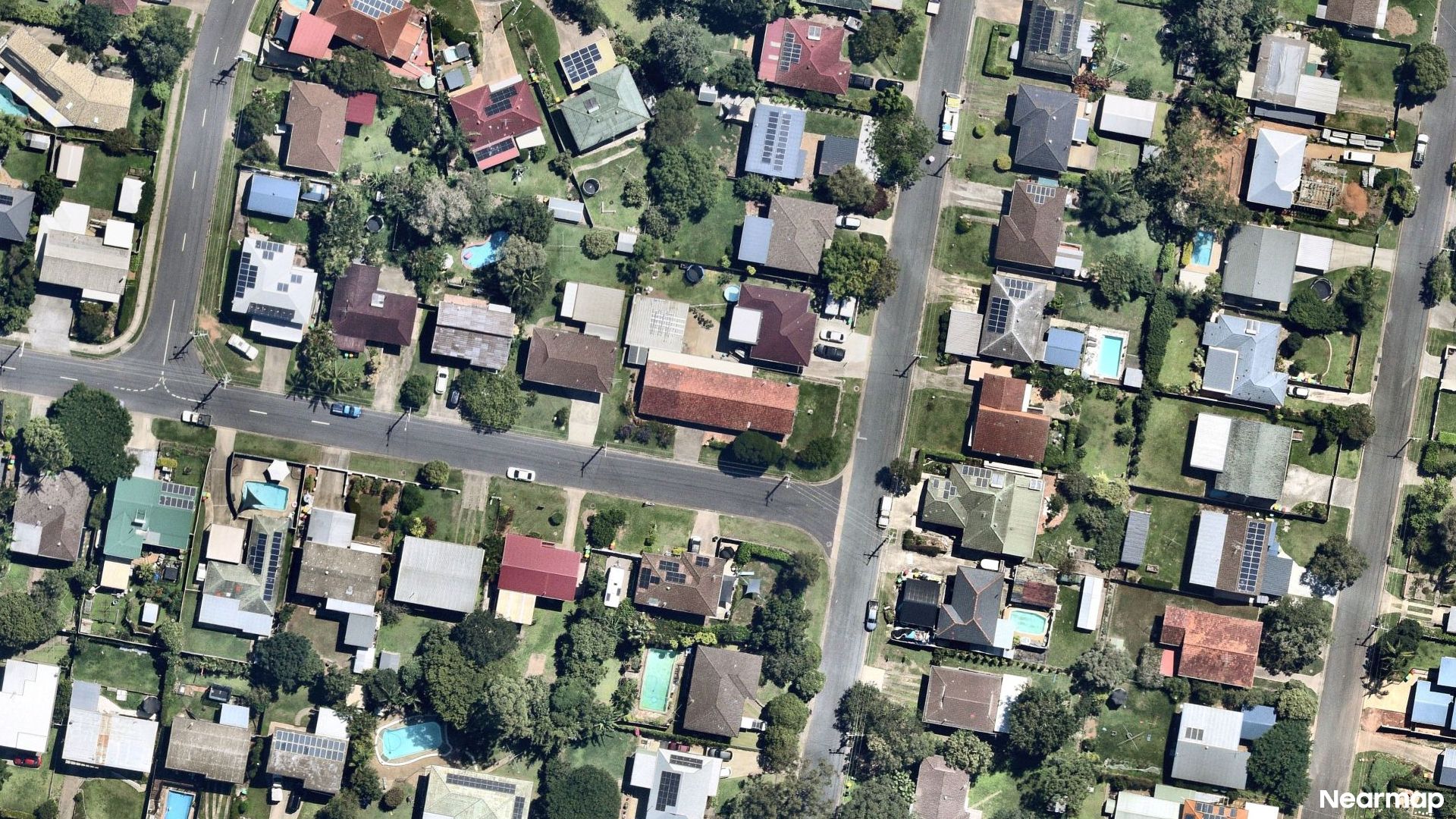 Vertical aerial view