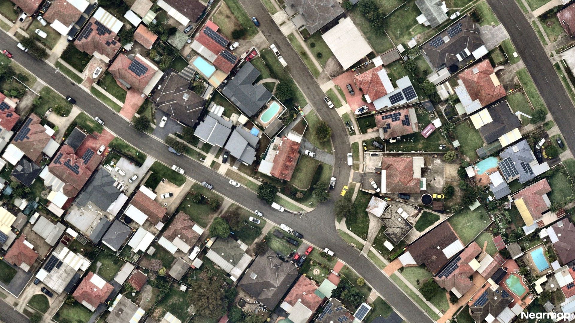 Vertical aerial view
