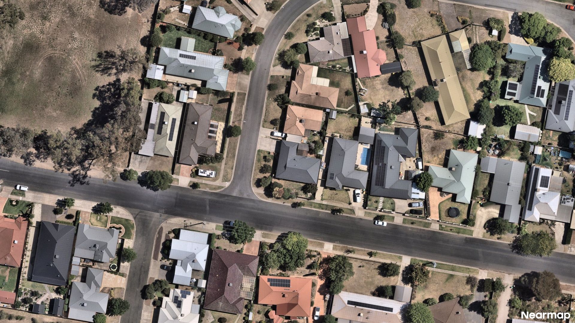 Vertical aerial view