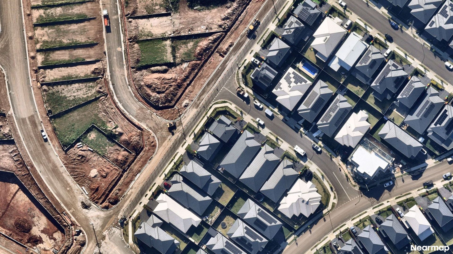 Vertical aerial view