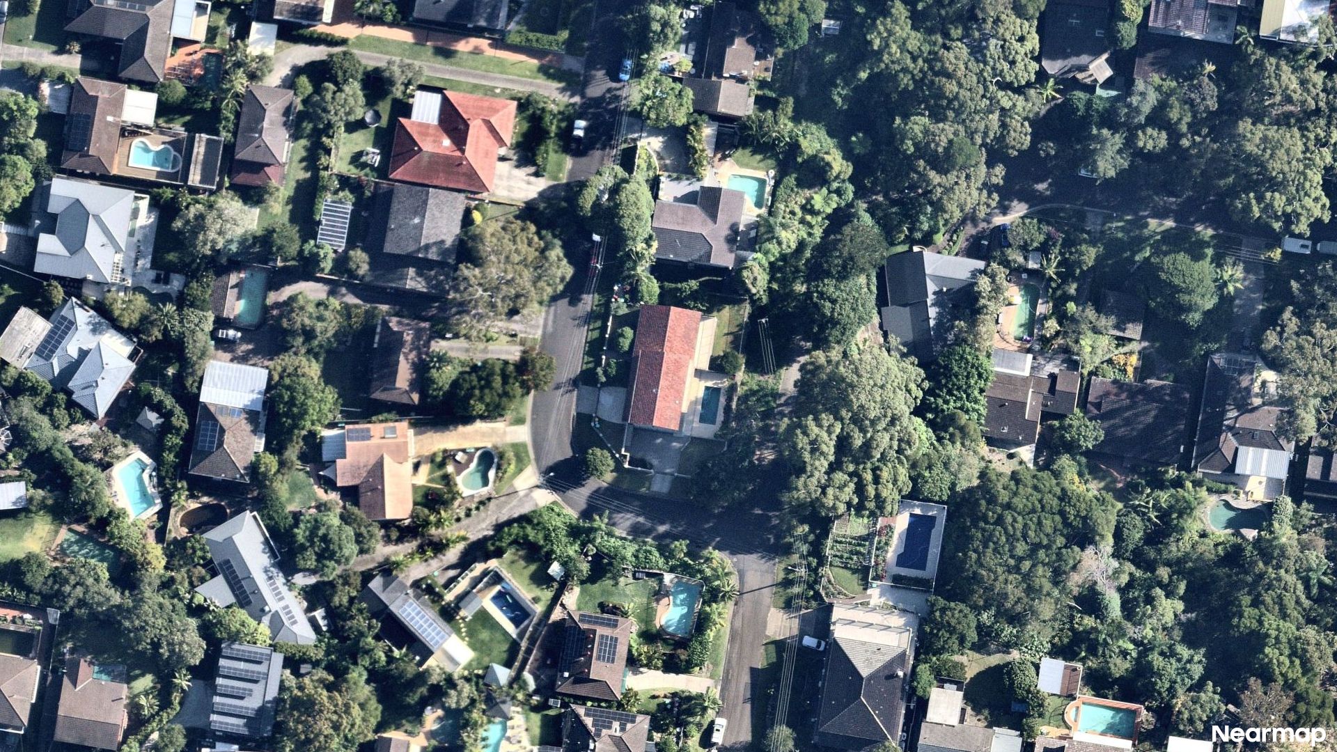 Vertical aerial view