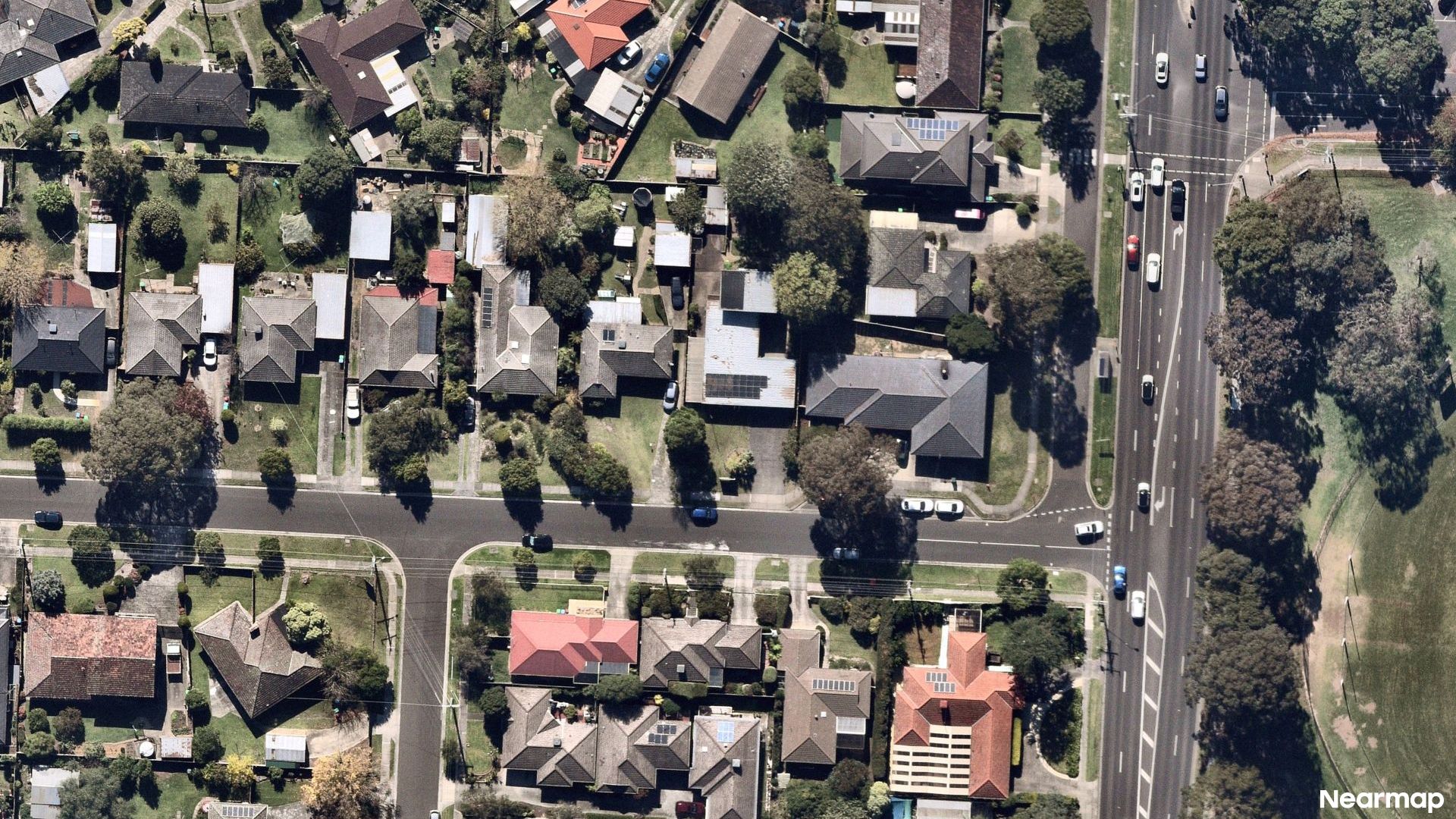 Vertical aerial view