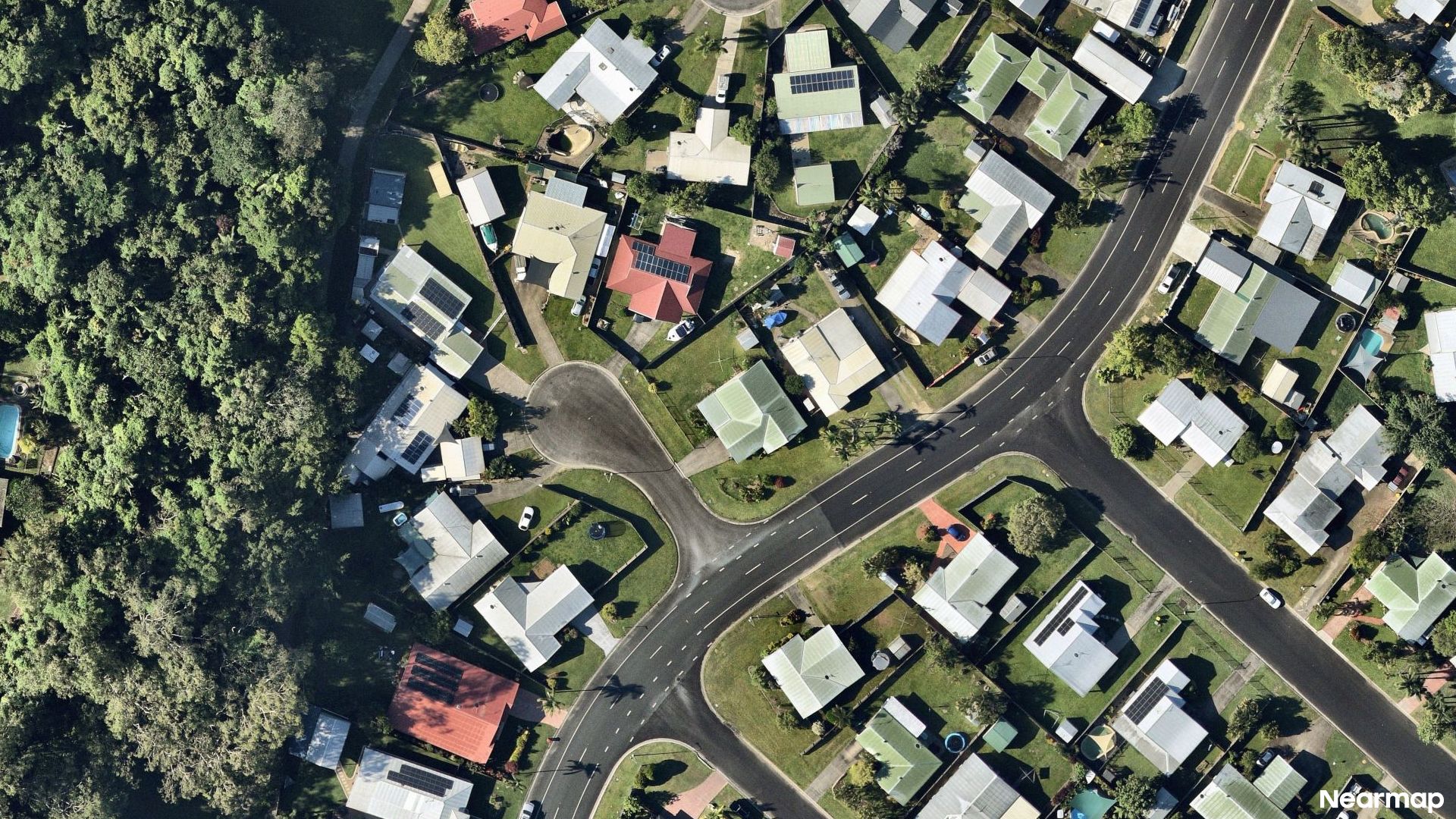 Vertical aerial view