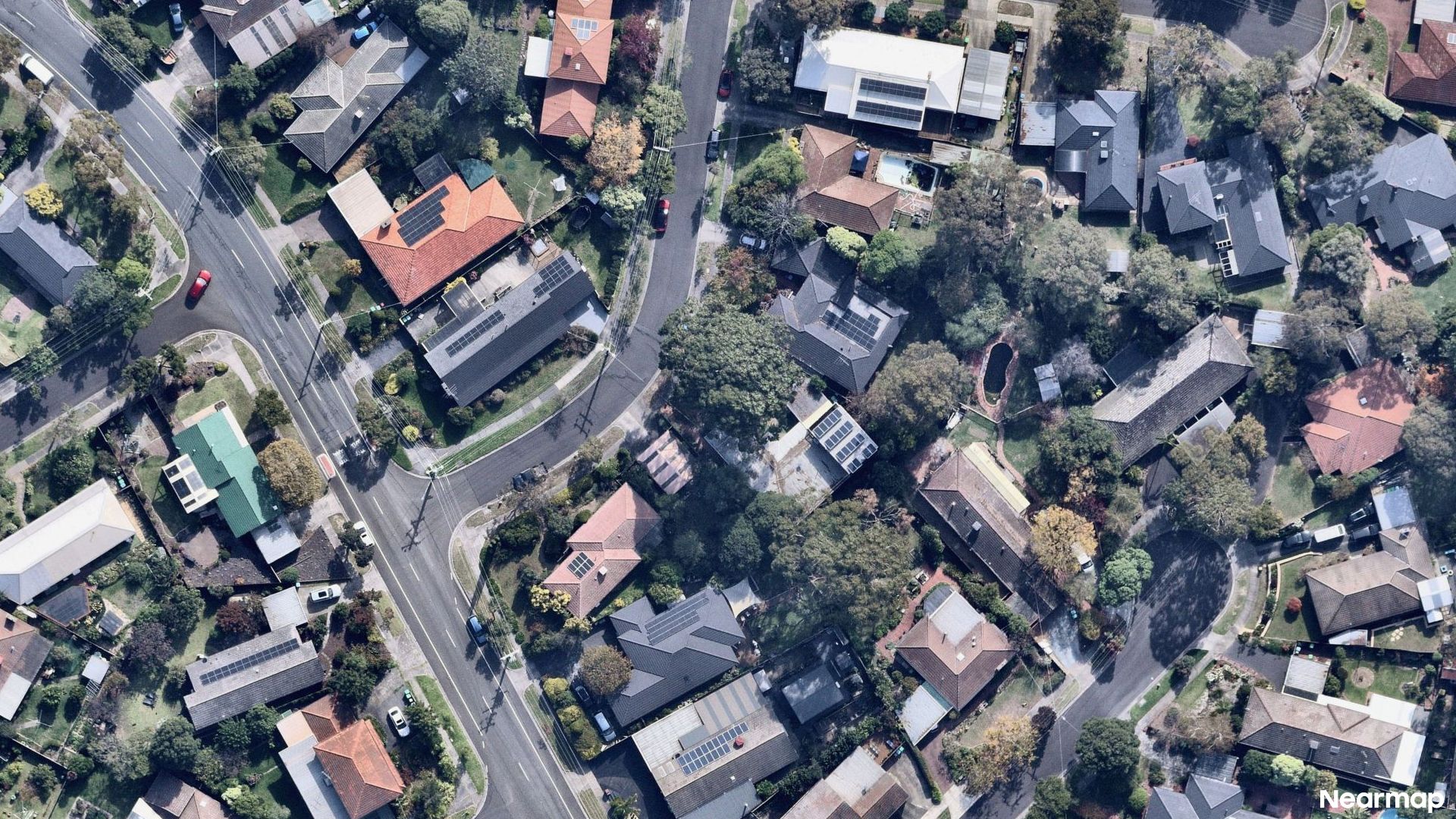 Vertical aerial view