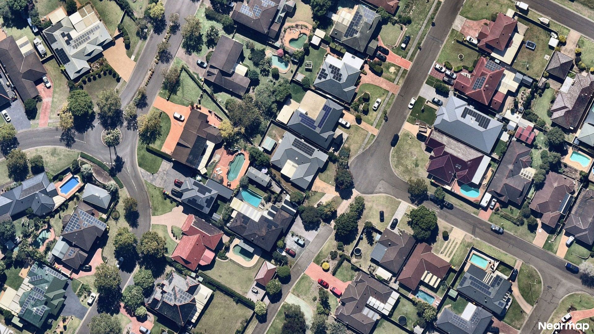 Vertical aerial view