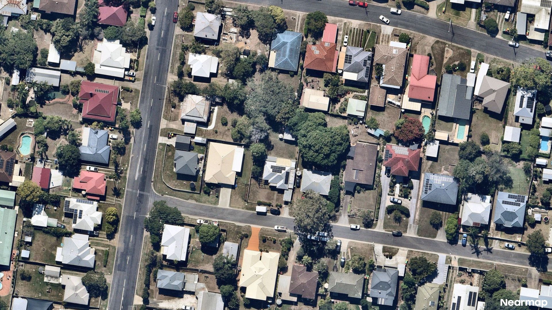Vertical aerial view