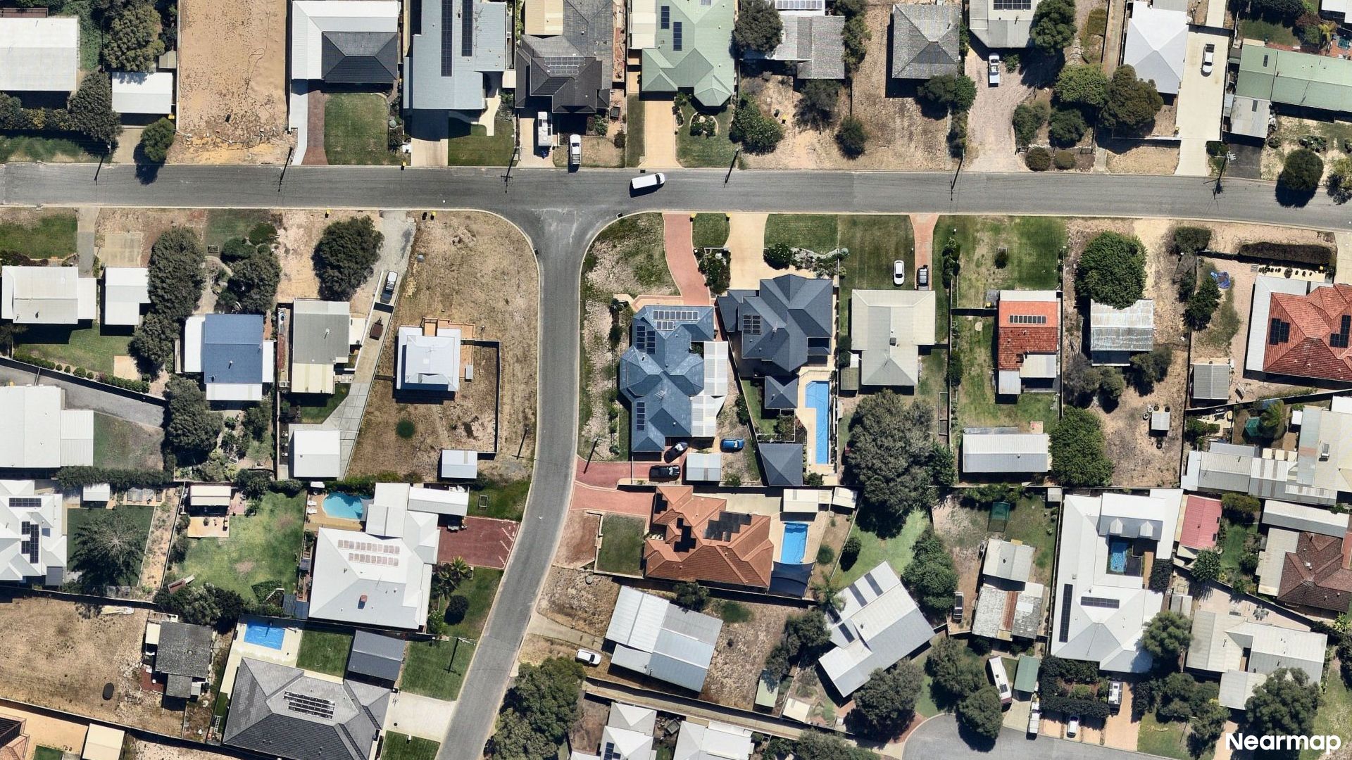 Vertical aerial view
