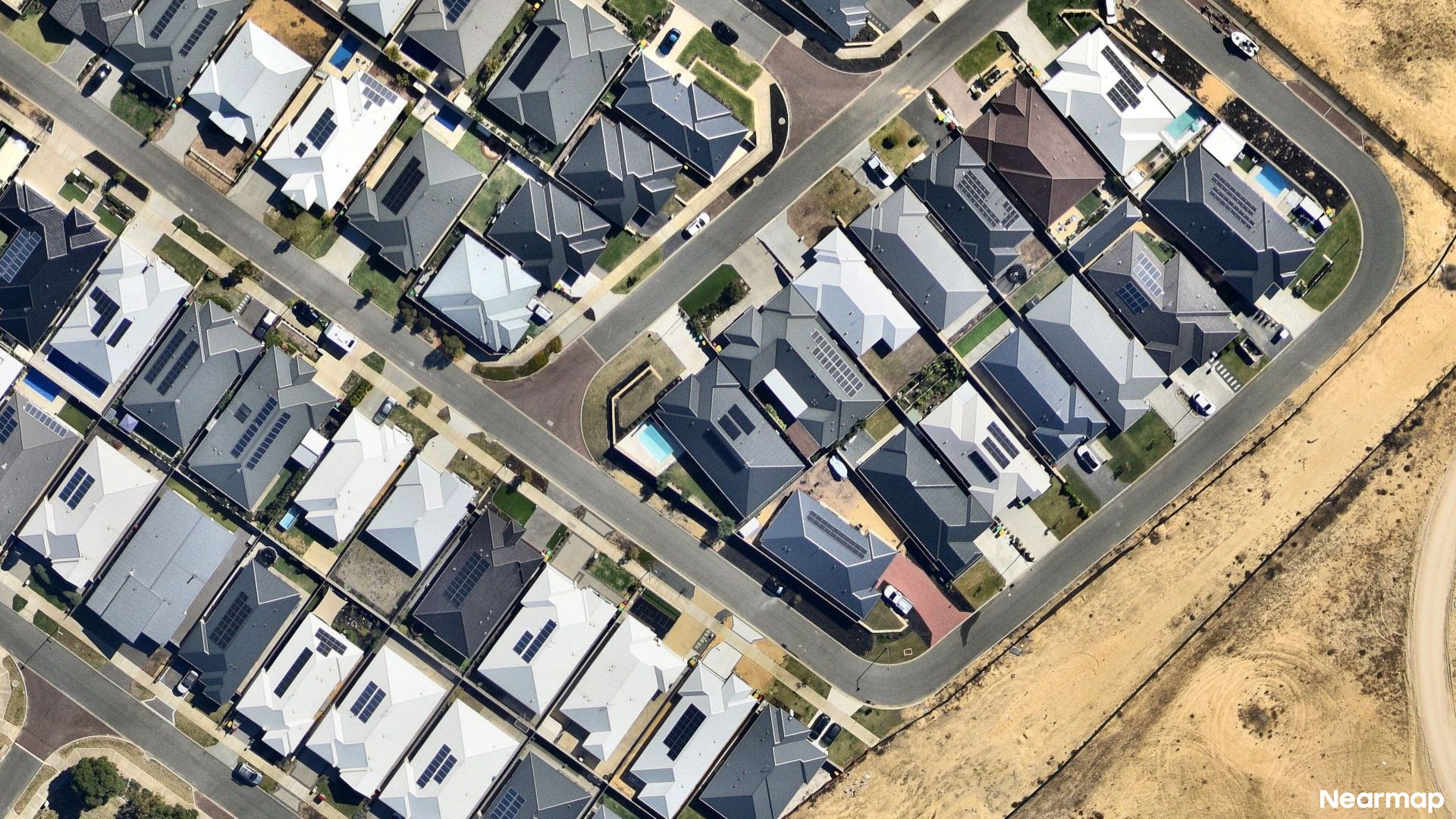Vertical aerial view