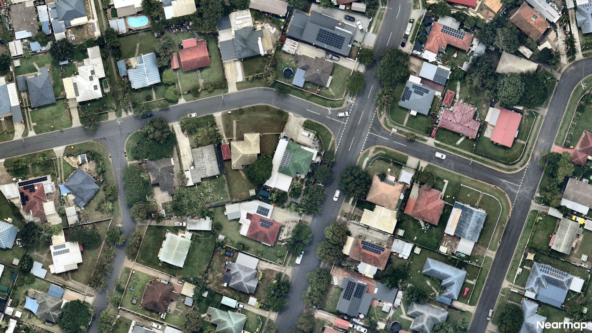 Vertical aerial view