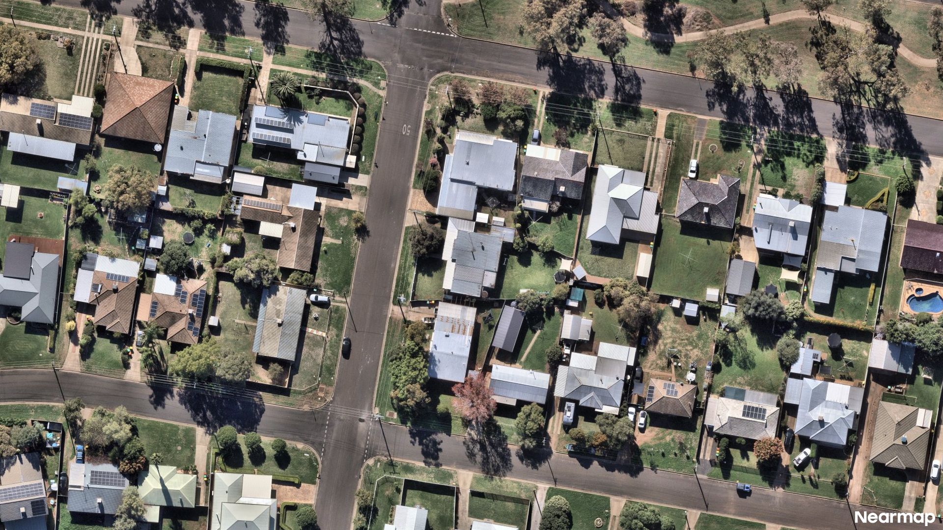 Vertical aerial view