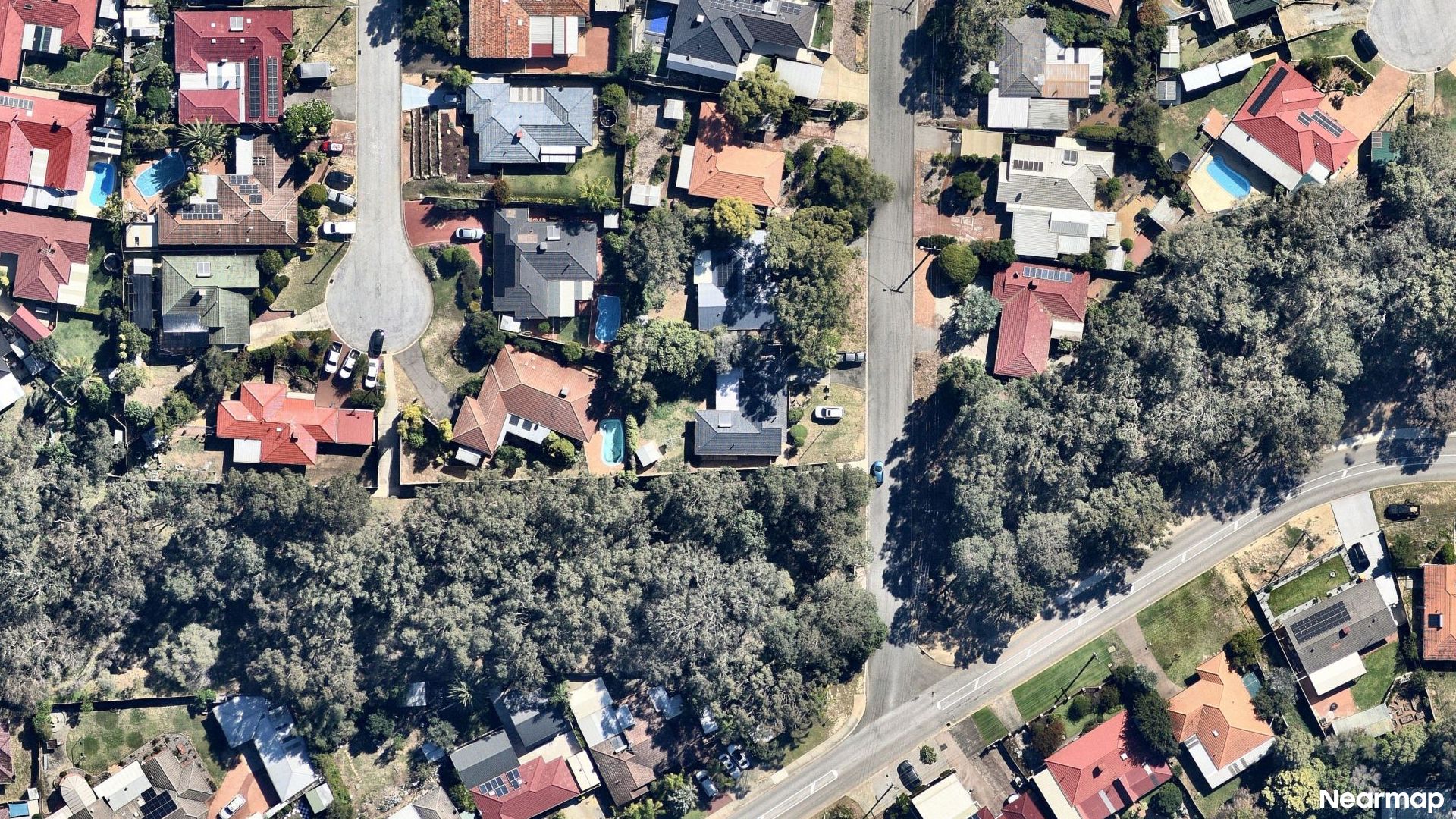 Vertical aerial view