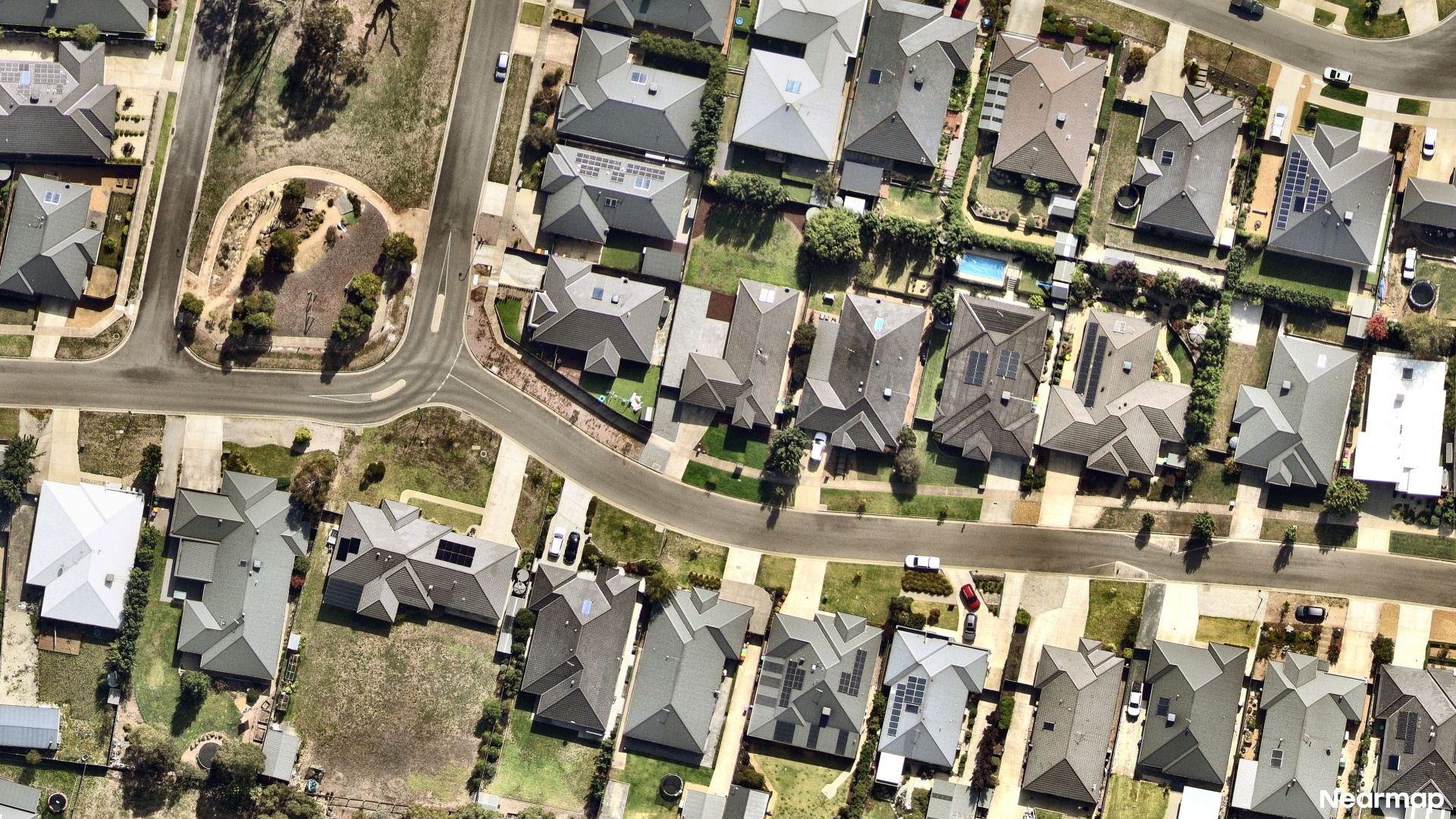 Vertical aerial view