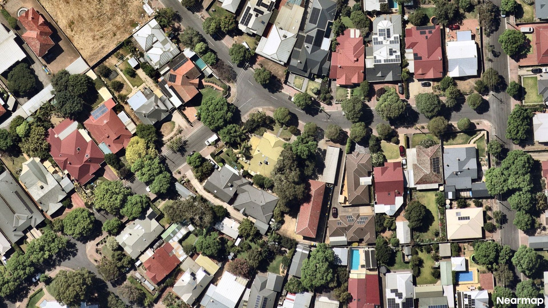 Vertical aerial view