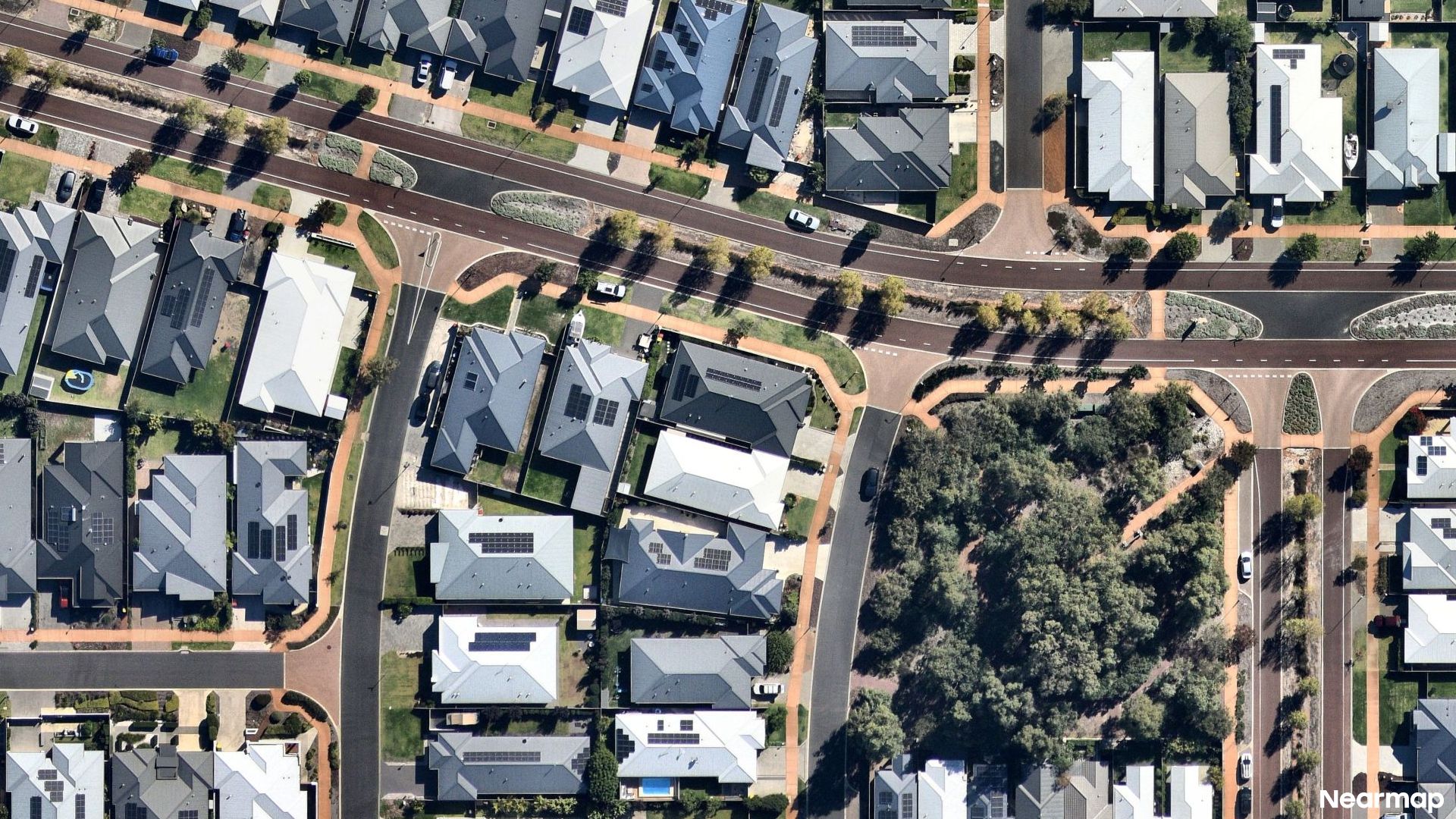 Vertical aerial view