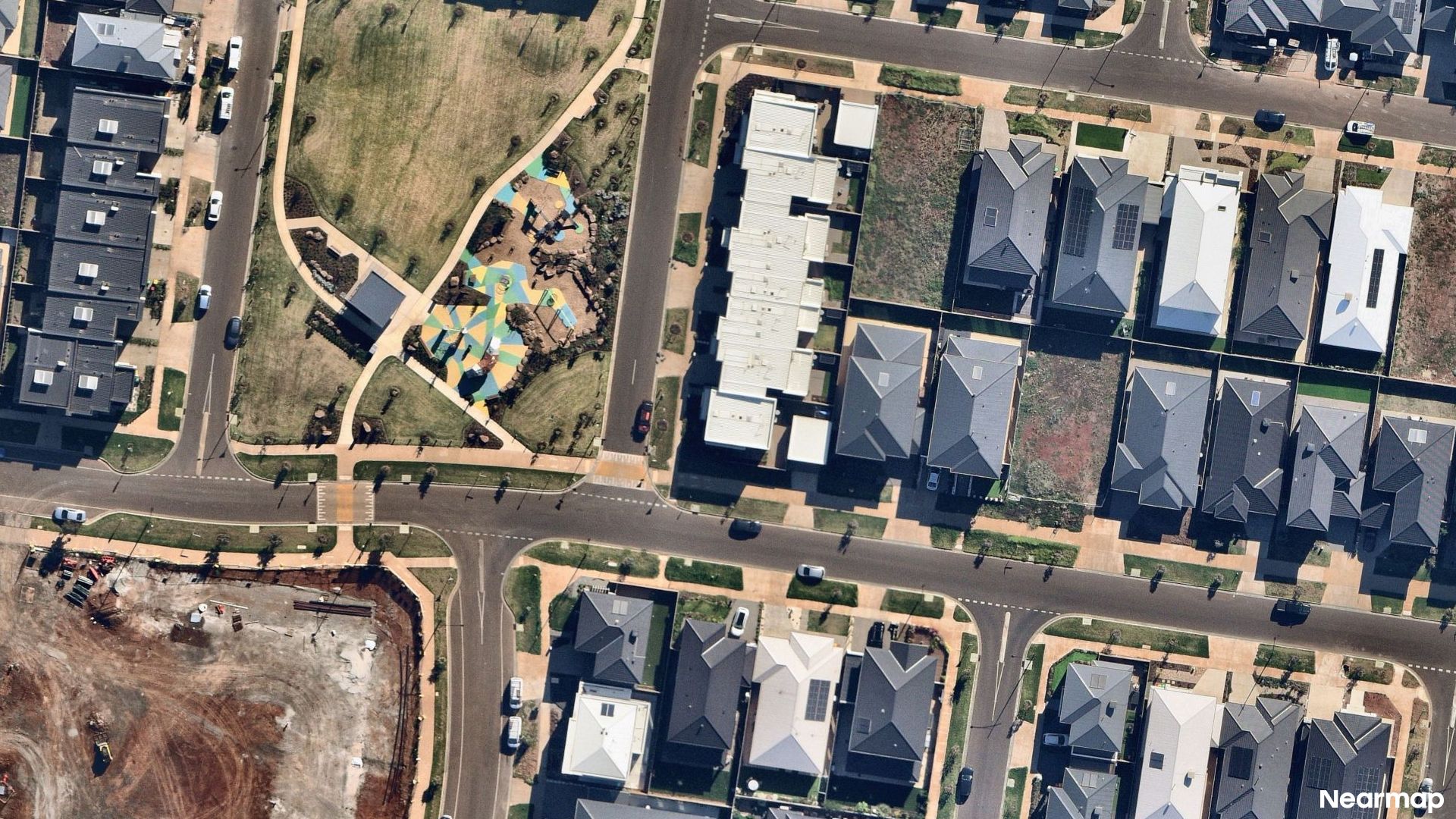 Vertical aerial view