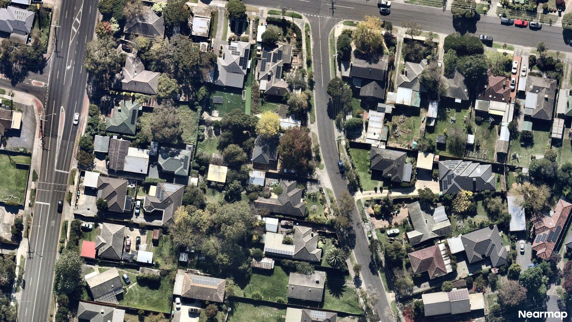 Vertical aerial view