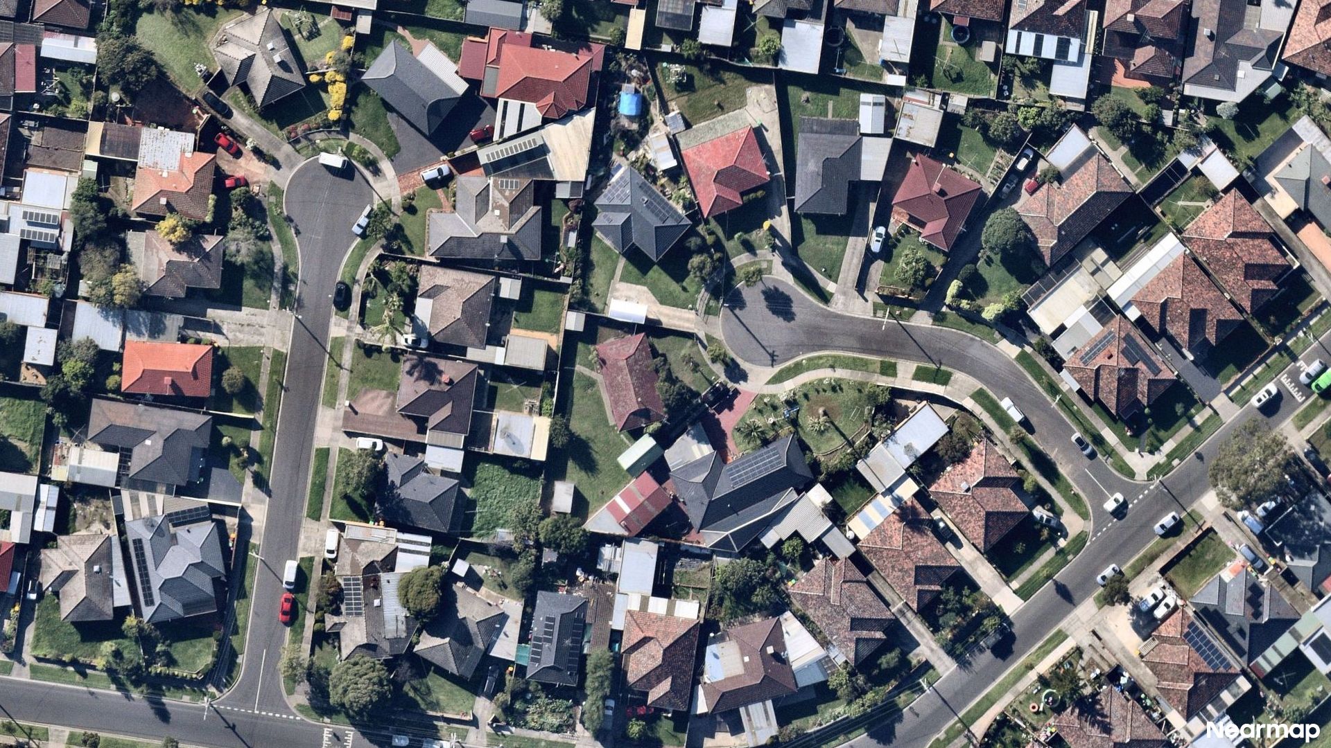 Vertical aerial view