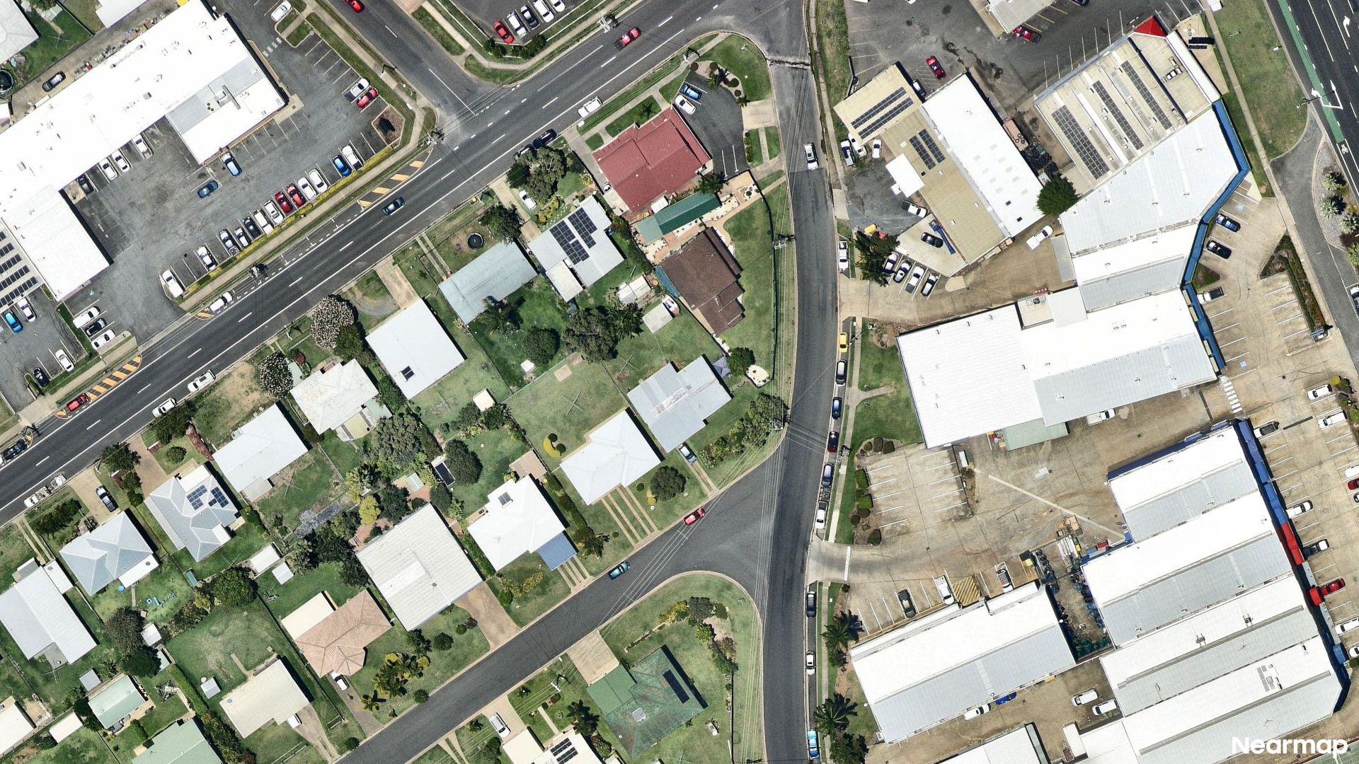 Vertical aerial view