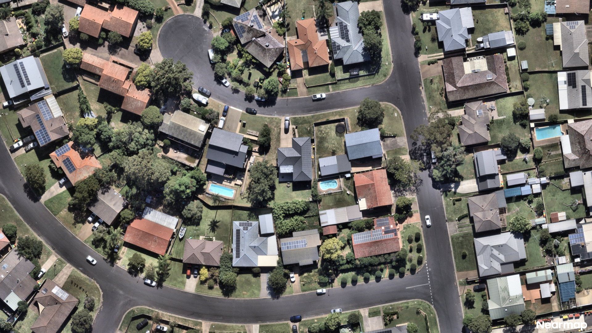 Vertical aerial view