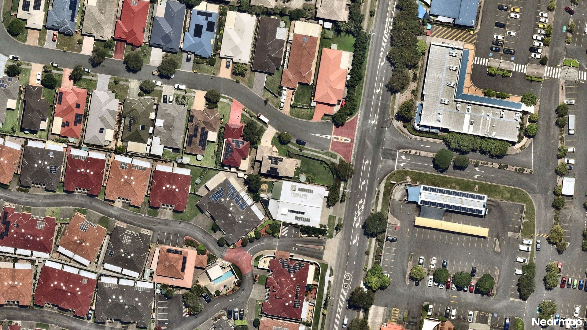 Vertical aerial view