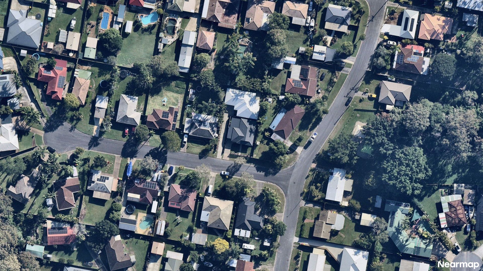 Vertical aerial view