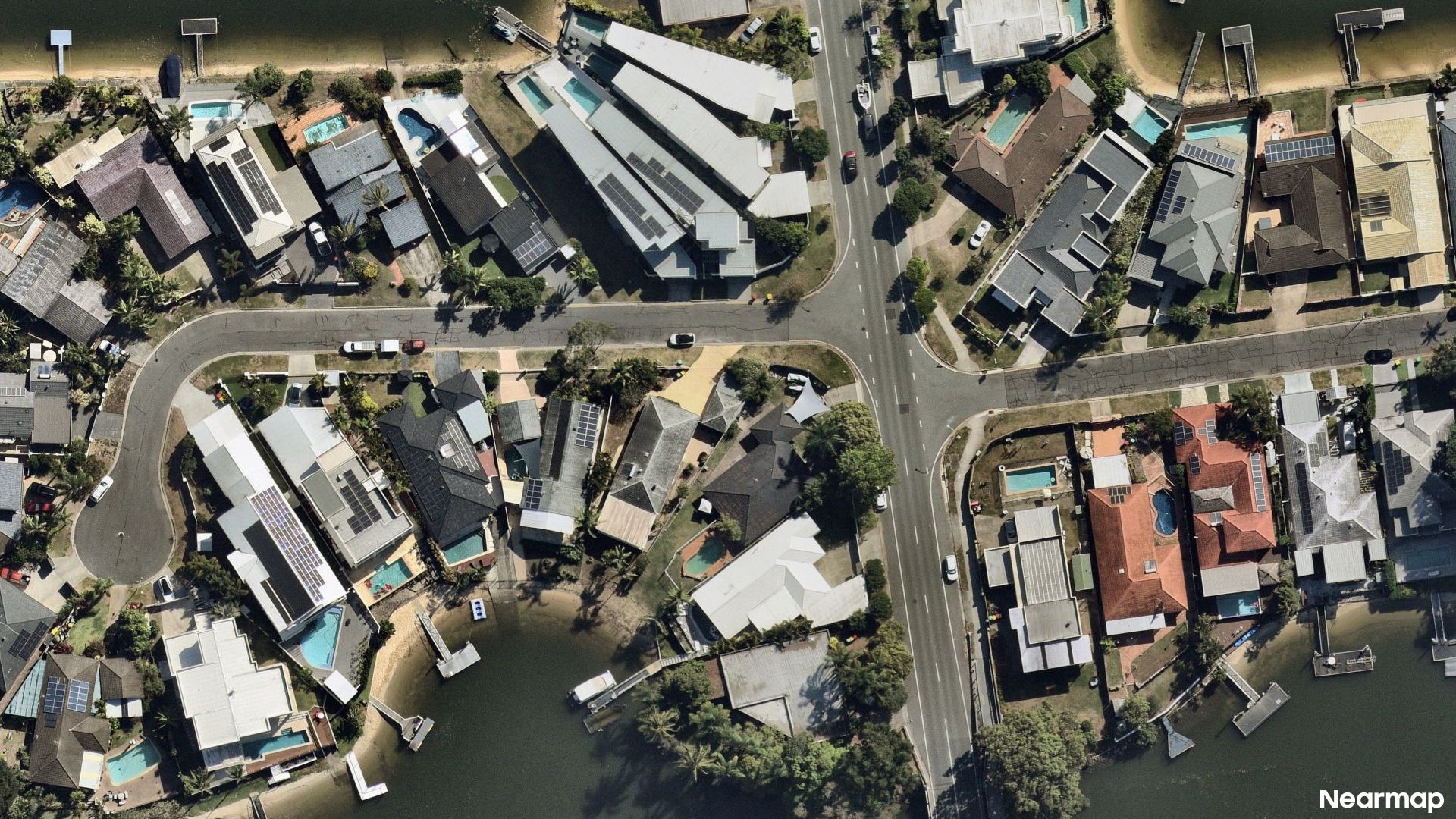 Vertical aerial view