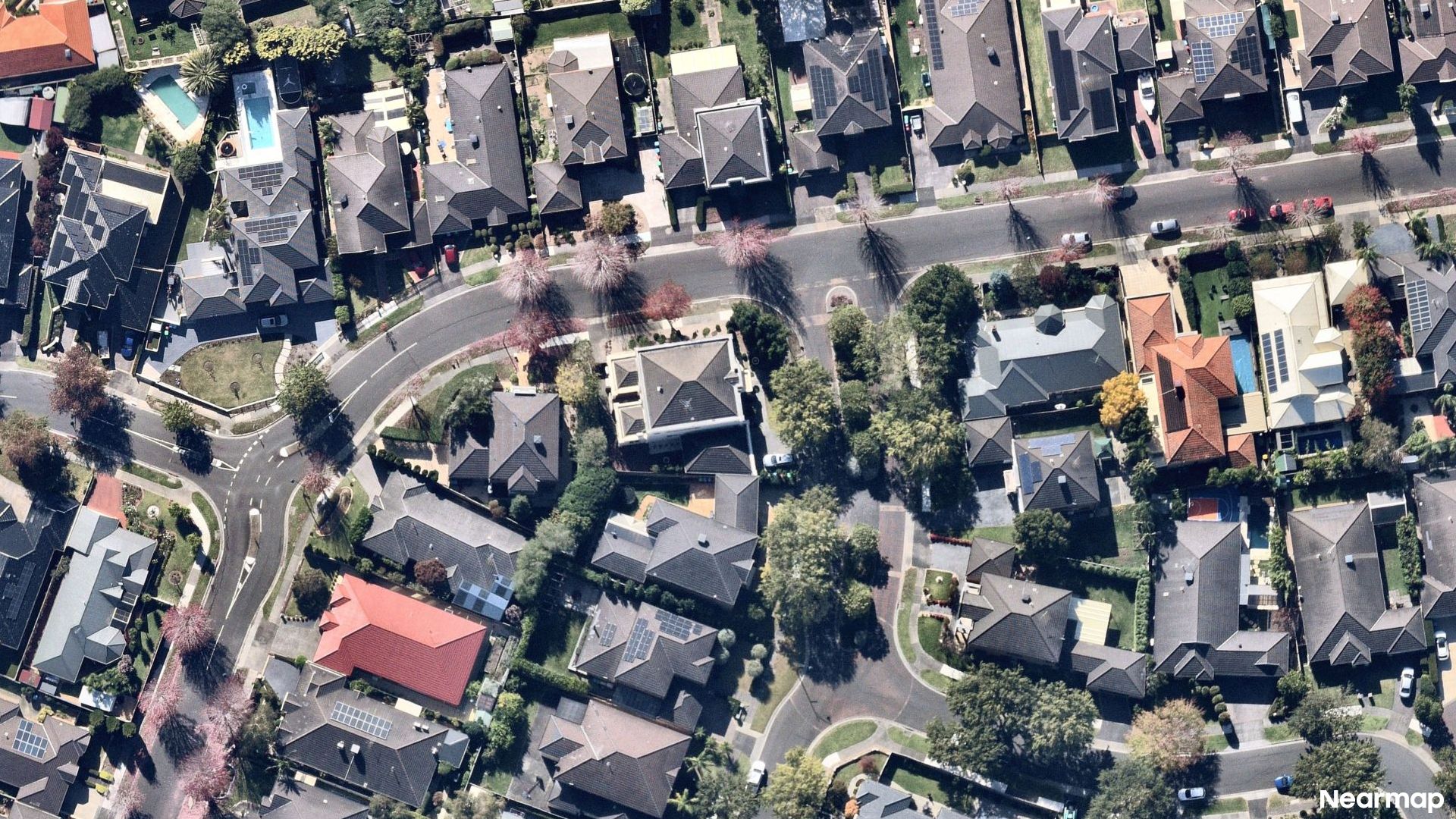 Vertical aerial view