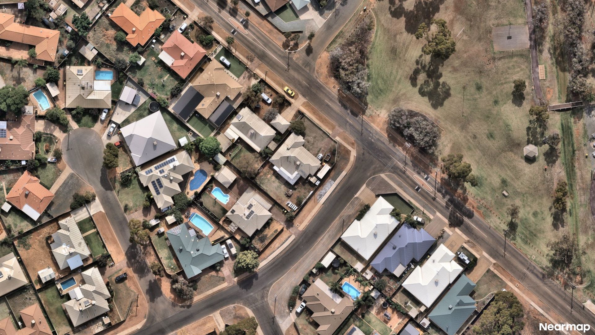 Vertical aerial view
