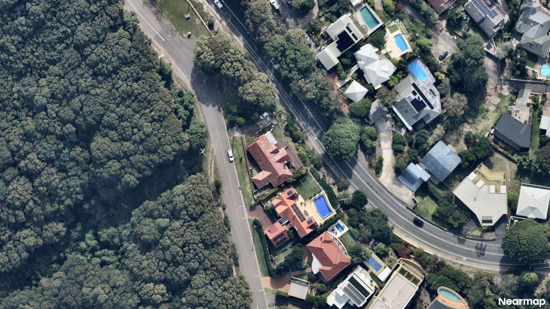 Vertical aerial view