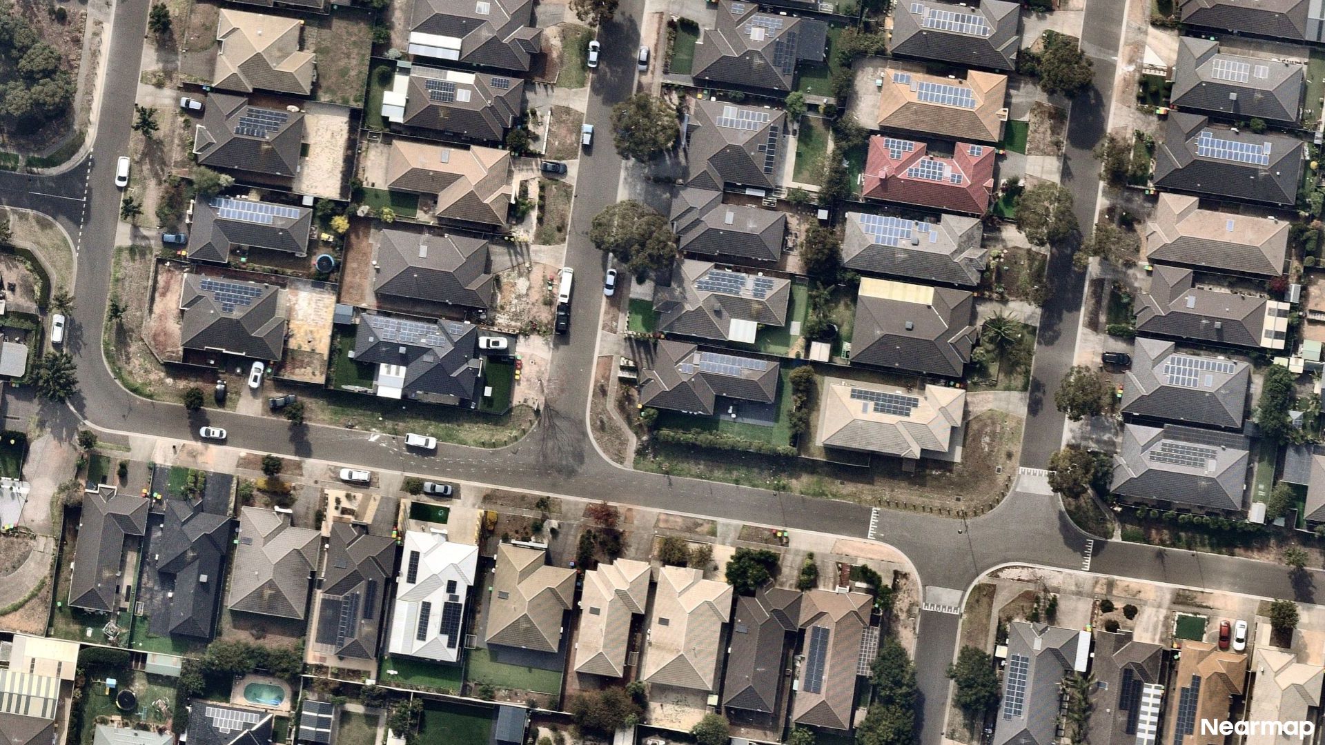 Vertical aerial view
