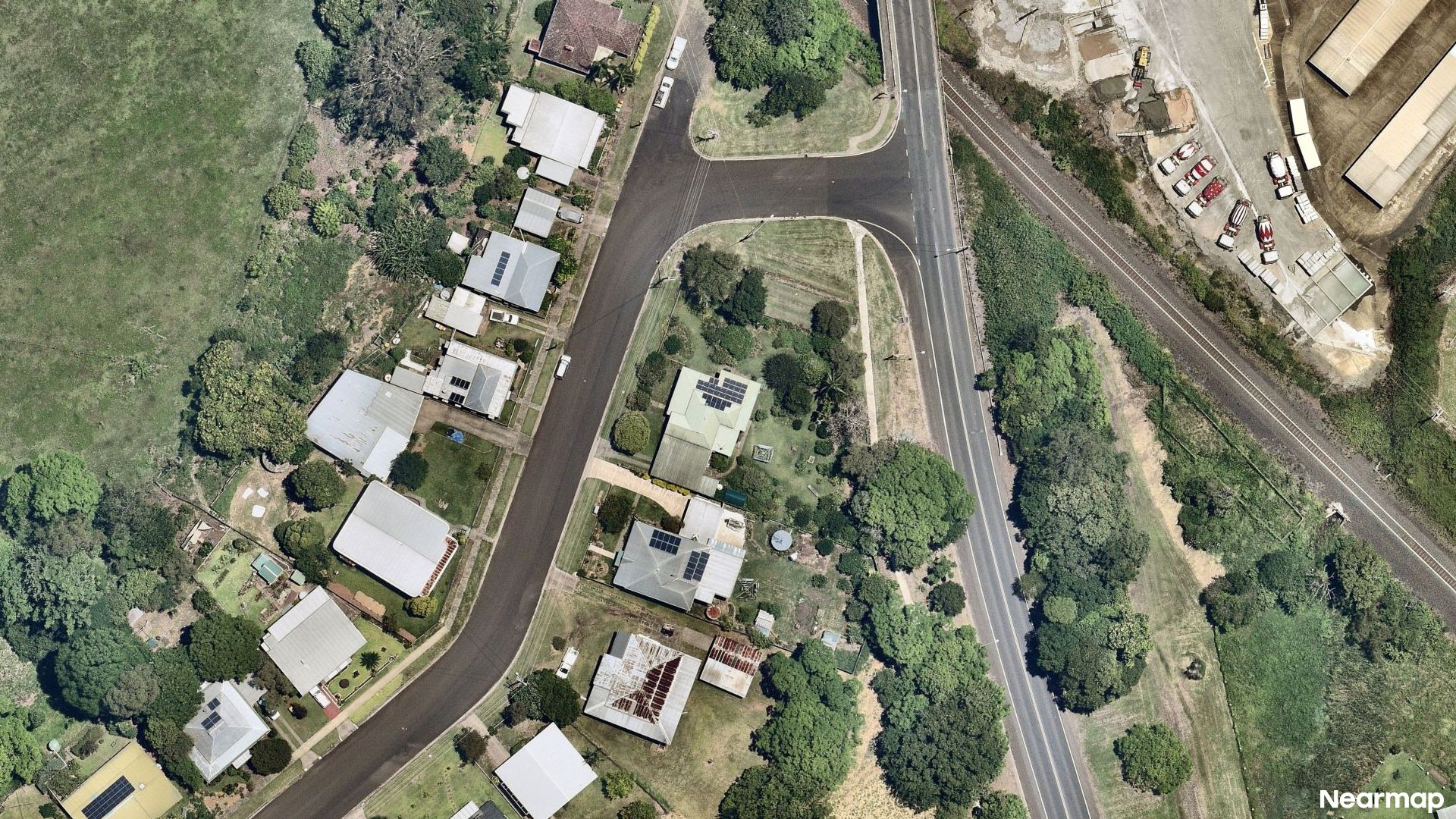 Vertical aerial view