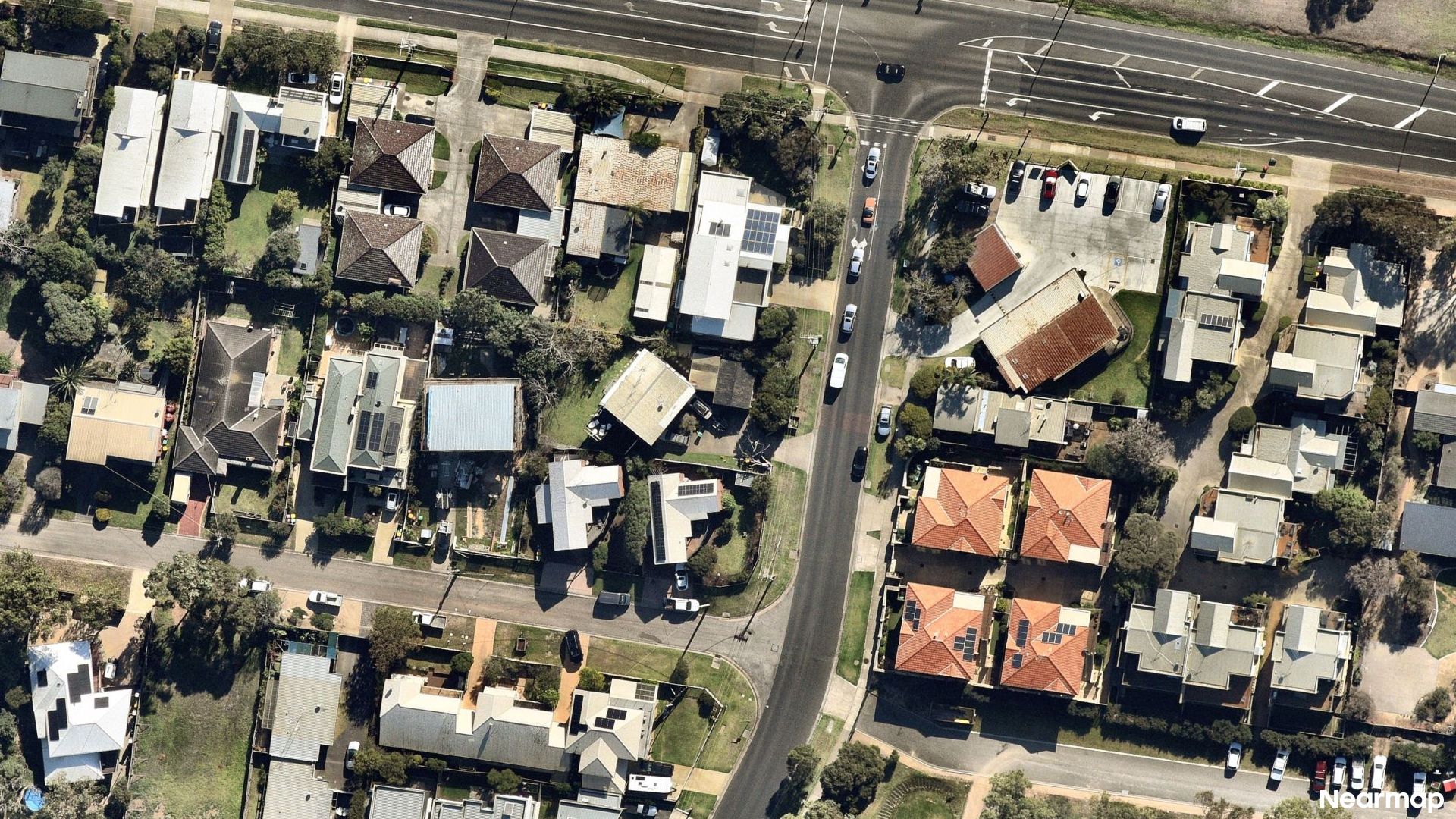 Vertical aerial view