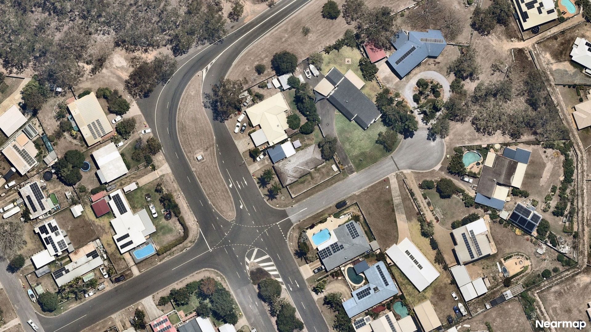 Vertical aerial view