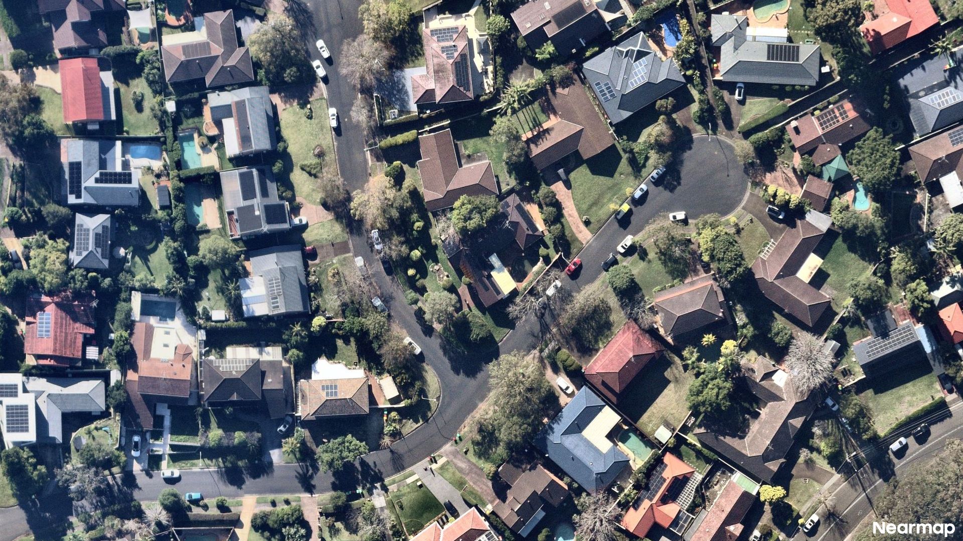 Vertical aerial view