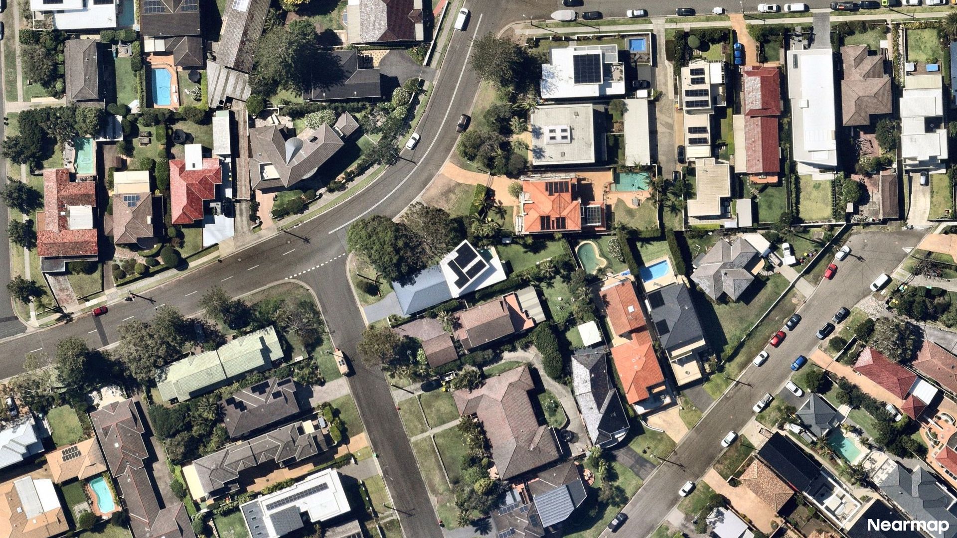 Vertical aerial view