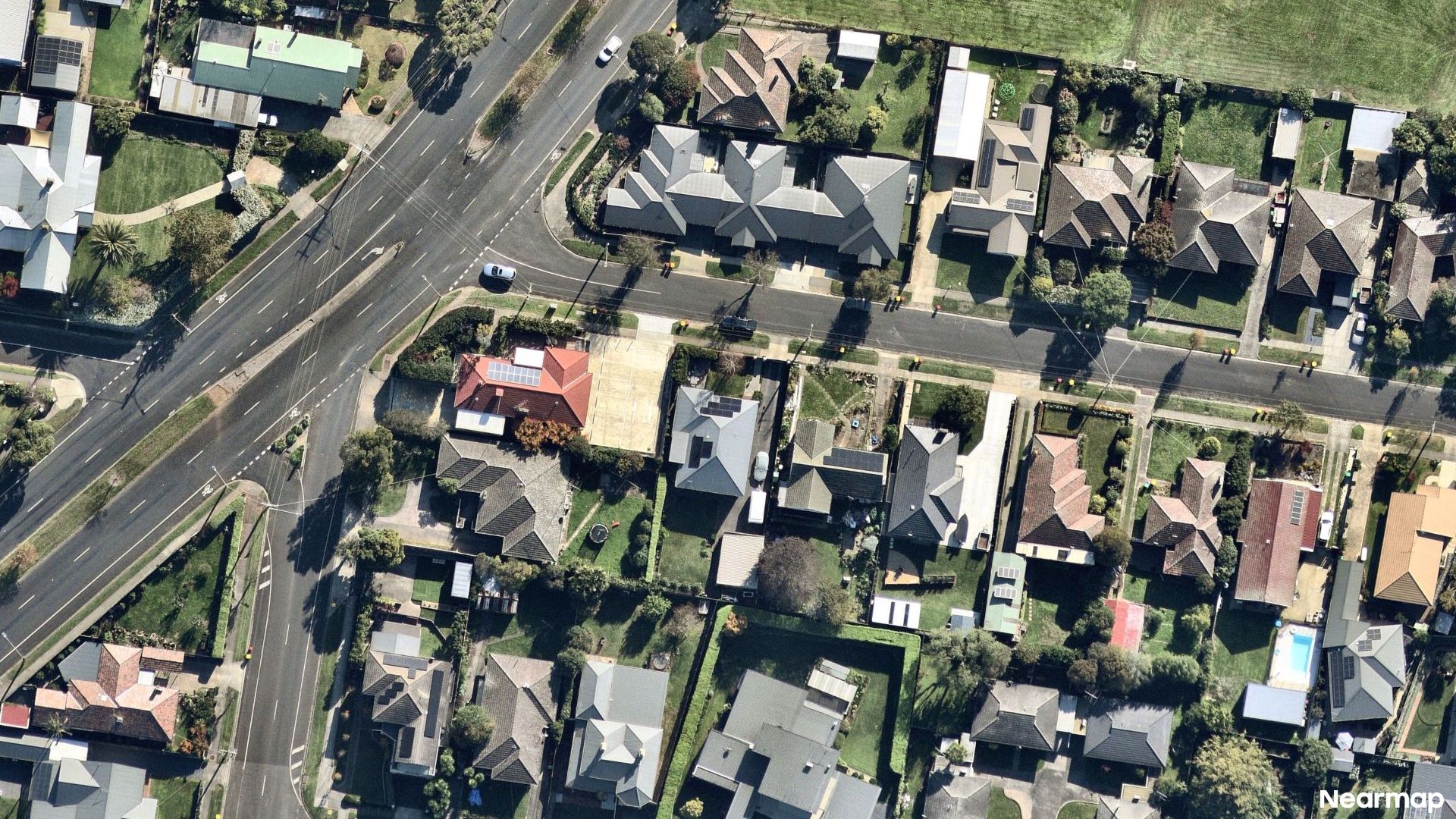 Vertical aerial view